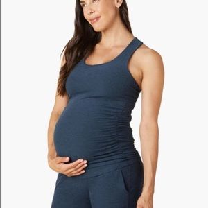 Beyond Yoga Blue Maternity Tank Top